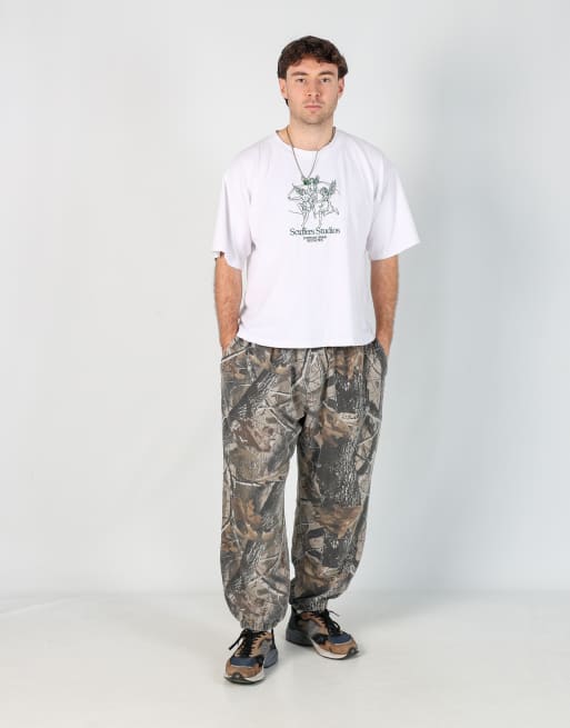 Vintage Realtree outfitters ridge 34x30 tracksuit bottoms in khaki green