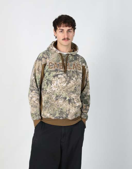 Vintage Realtree s hoodie in dark green