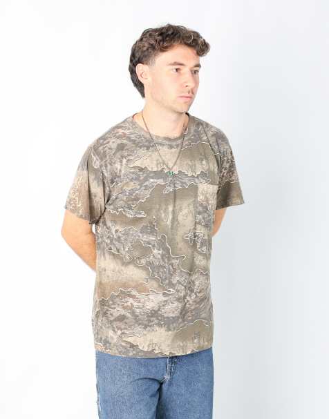 Vintage Realtree xl t-shirt in khaki green - view 1