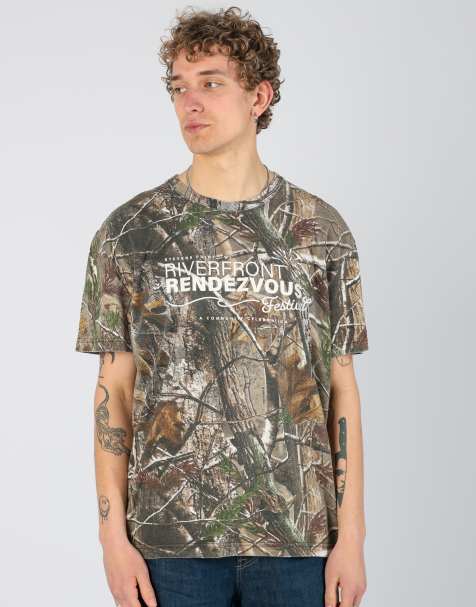 Vintage Realtree xl t-shirt in khaki green - view 1