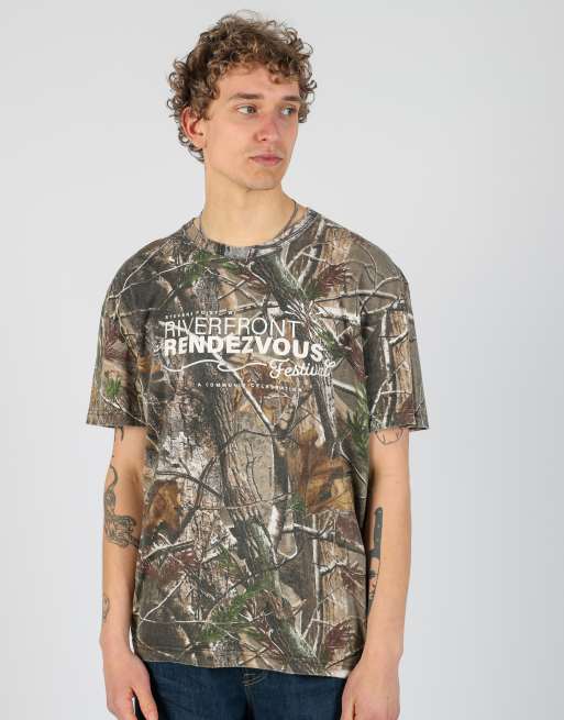 Vintage Realtree xl t-shirt in khaki green, 2 of 4