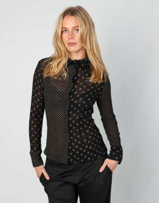Vintage Rebecca&Giusy XS blouse in black
