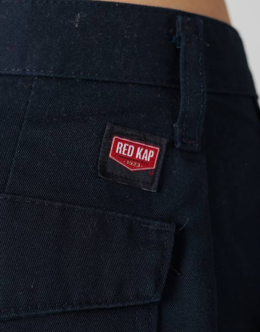 Vintage Red Kap 30x23 canvas cargo shorts in navy blue, 4 of 4