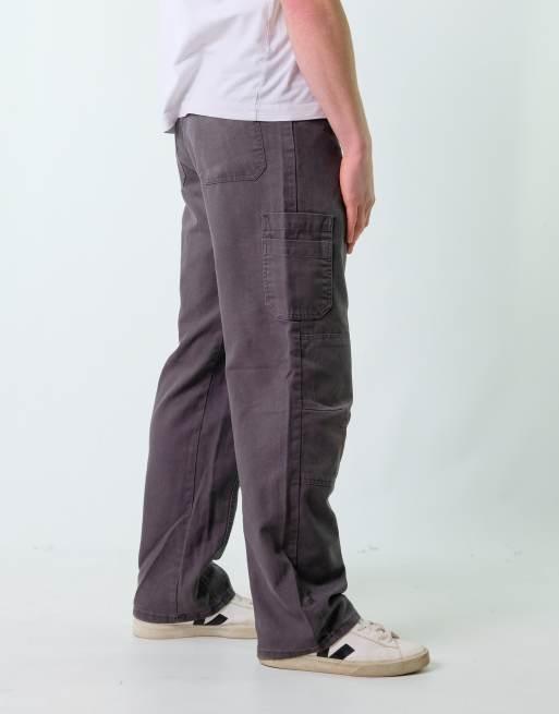 Vintage Red Kap 32x32 Woven Cargo Pants Grey