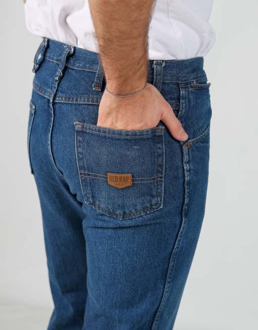 Vintage Red Kap 33x30 denim jeans in blue, 4 of 4