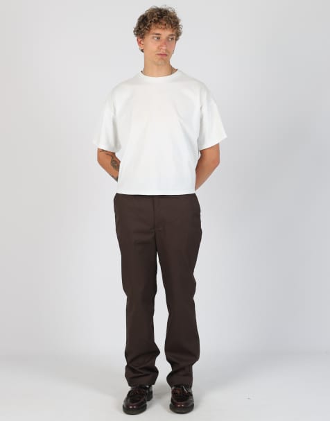 Vintage RedKap 33x32 woven straight pants in brown - view 1