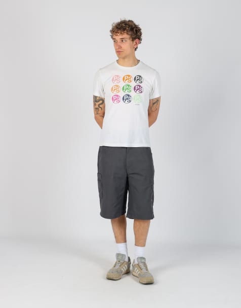 Vintage RedKap 34x40 canvas cargo shorts in charcoal grey - view 1