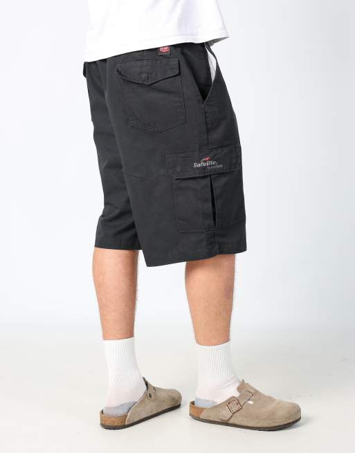 Vintage RedKap 36x23 canvas cargo shorts in black