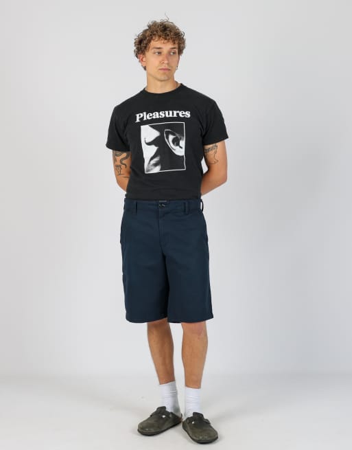 Vintage RedKap 36x24 canvas cargo shorts in navy blue, 2 of 4