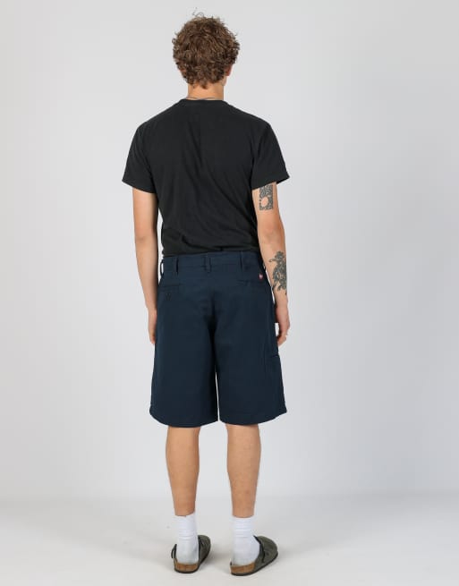 Vintage RedKap 36x24 canvas cargo shorts in navy blue, 3 of 4