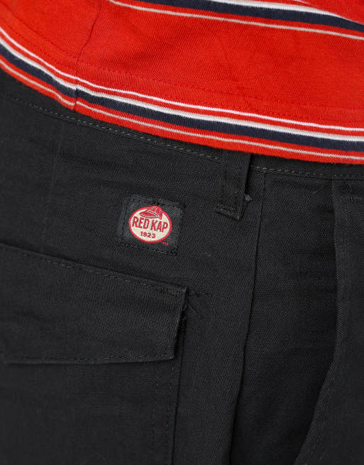 Vintage RedKap 38x23 canvas cargo shorts in black, 4 of 4