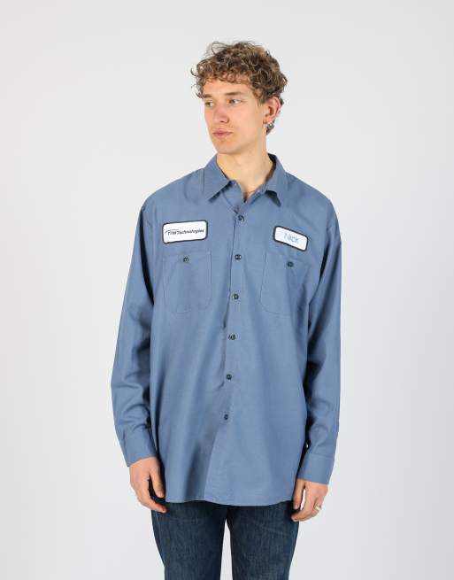 Vintage Redkap xxl long sleeve shirt in blue