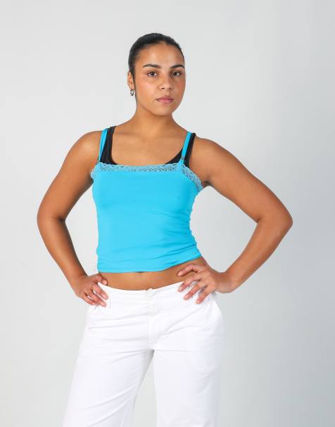 Vintage Reds S cami in blue - view 1