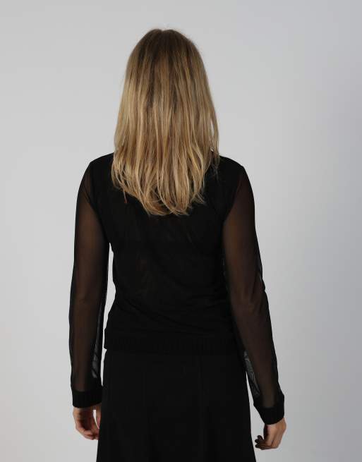 Vintage Reds S mesh top in black, 2 of 4