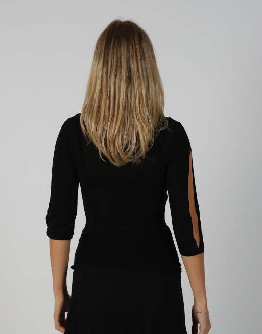 Vintage Reds S woven top in black, 2 of 4