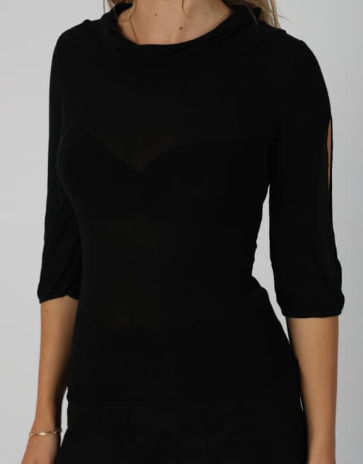 Vintage Reds S woven top in black, 4 of 4