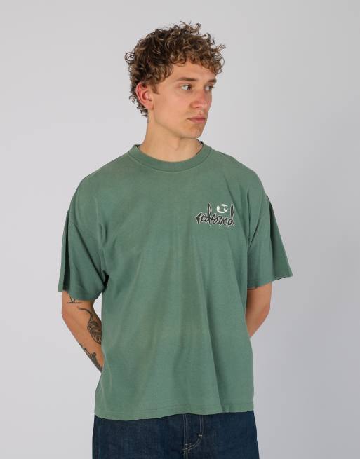 Vintage Redsand l t-shirt in dark green