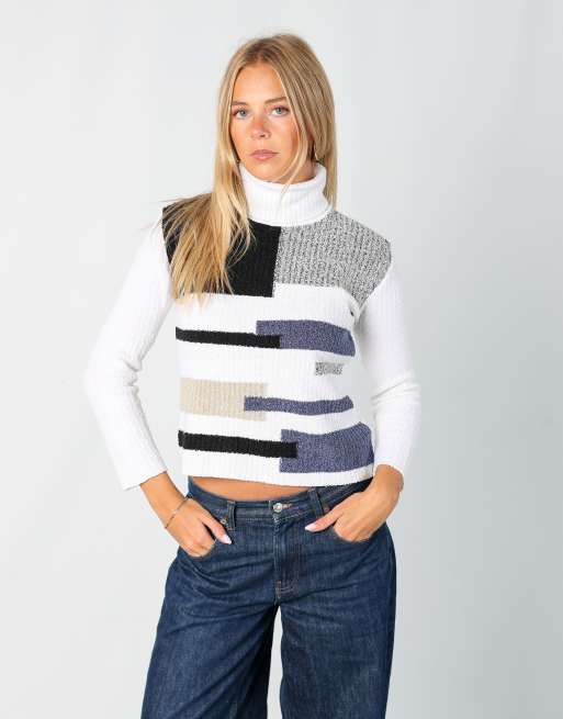 Vintage Remel London S knitted jumper in ivory