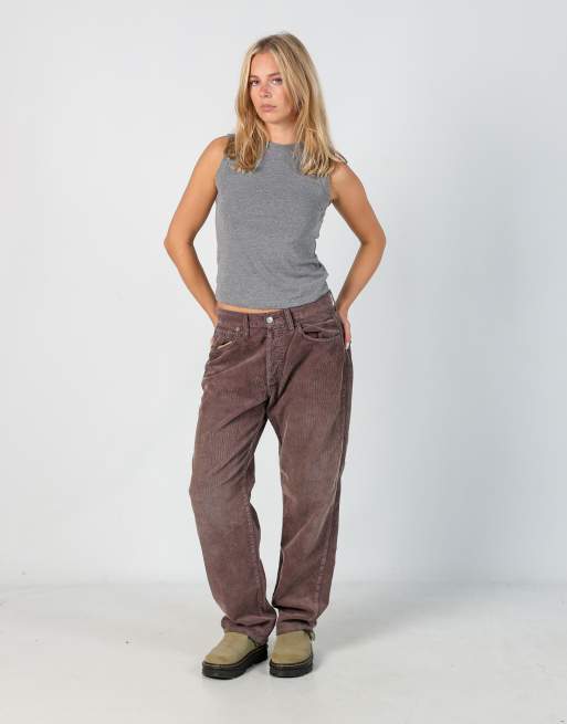 Vintage Replay 32x32 corduroy trousers in brown