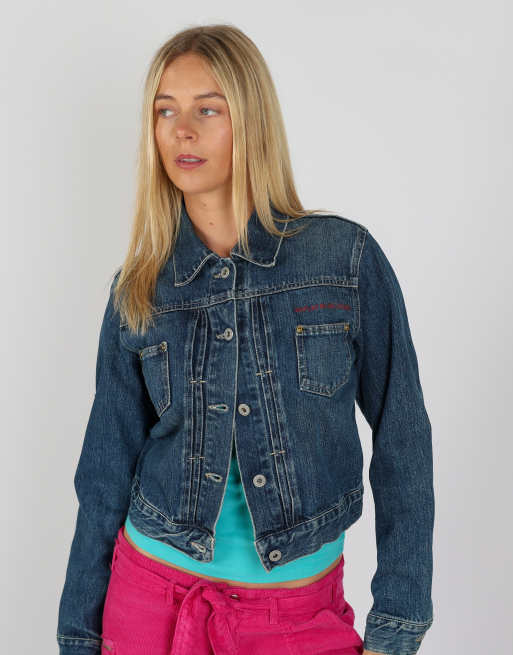 Vintage Replay M denim jacket in blue, 3 of 4