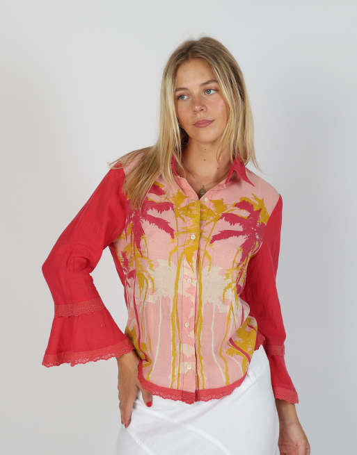 Vintage Replay M shirt in pink, 3 of 4