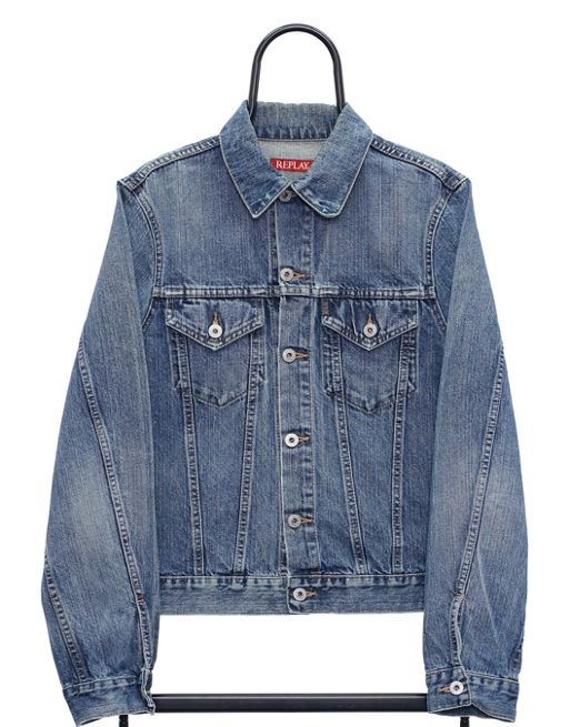 Vintage Replay size M denim jacket Cropped in blue