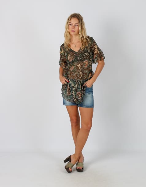 Vintage Replay XS denim shorts in blue - view 1