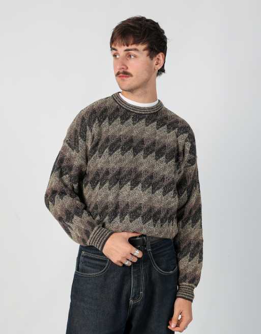 Vintage Retro xl knit sweatshirt in brown