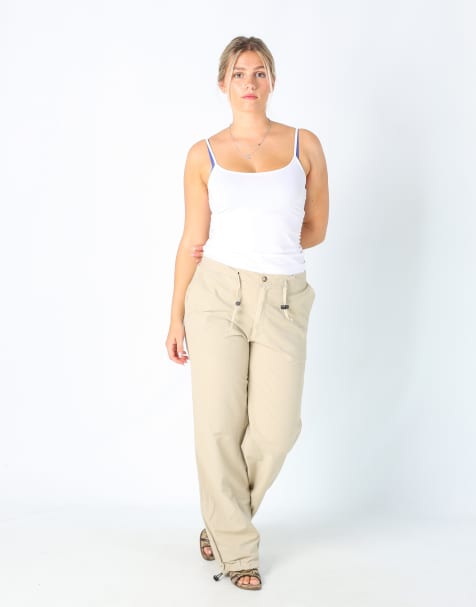 Vintage Revenge S baggy tech pants in beige - view 1