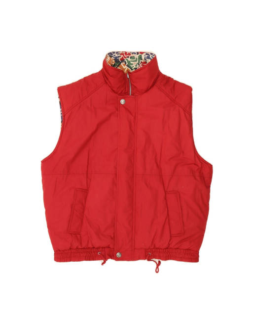 Vintage Reversible Gilet UK 44 2XL In Red