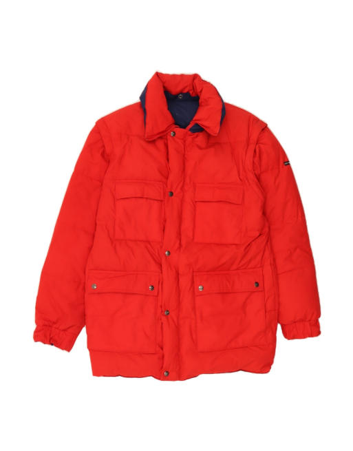 Vintage Reversible Padded Jacket UK 40 Large In Red