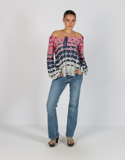 Vintage Rhythm in Blues S bootcut jeans in blue, 1 of 4
