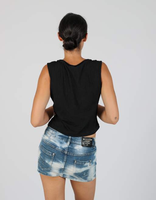 Vintage Riani M woven vest in black, 2 of 4