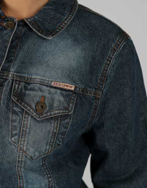 Vintage Rica Lewis S denim jacket in blue, 4 of 4