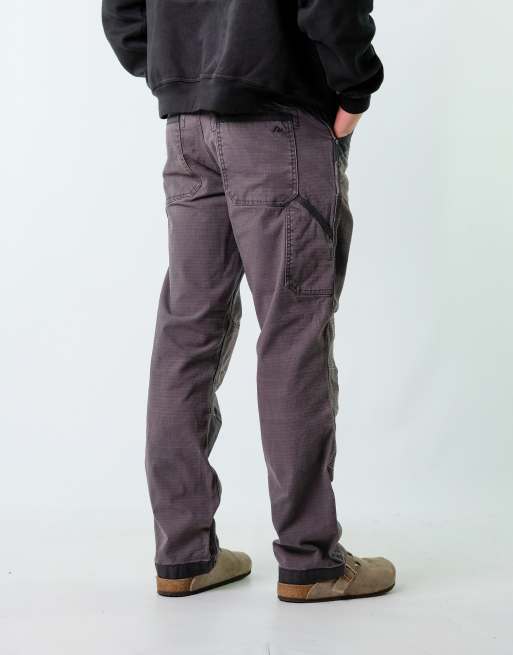 Vintage Ridgecut 32x34 Canvas Carpenter Baggy Jeans Charcoal Grey