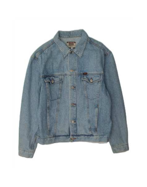 Vintage Rifle Big Open Sky Denim Jacket UK 40 Large In Blue - view 1