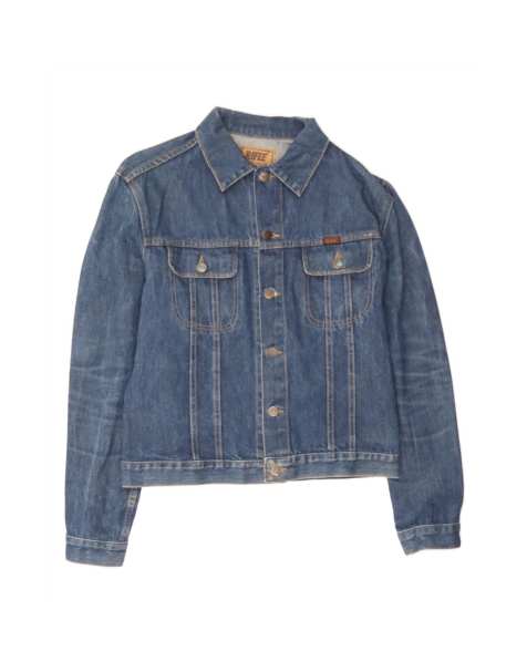 Vintage Rifle Denim Jacket It 48 Medium In Blue - view 1