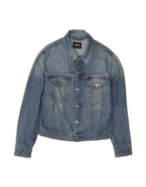 Vintage Rifle Denim Jacket UK 36 Small In Blue