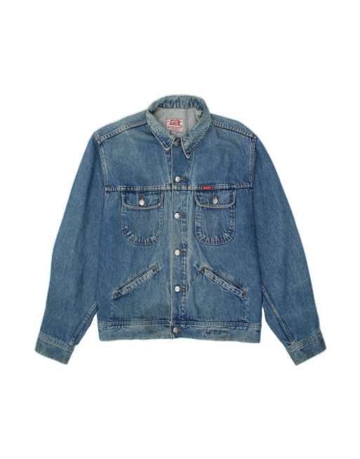 Vintage Rifle Denim Jacket UK 42 XL In Blue