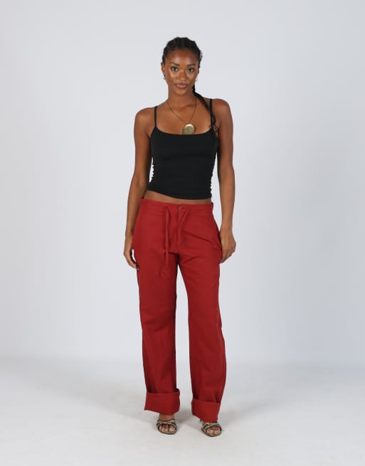 Vintage Rifle Jeans S woven trousers in orange