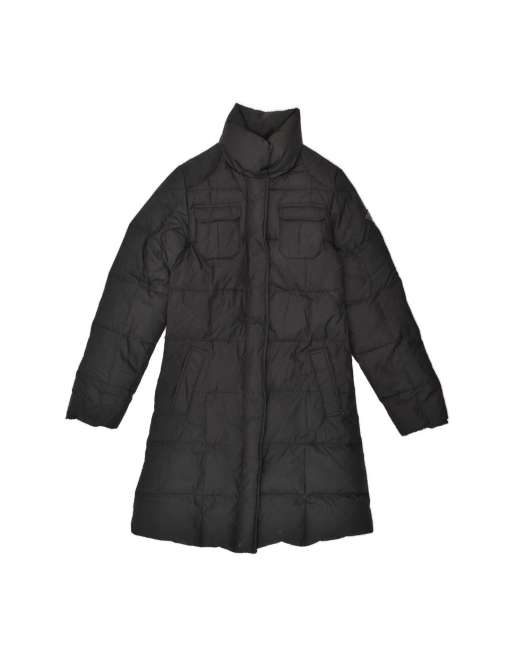 Vintage Rifle Padded Coat Uk 10 Small In Black