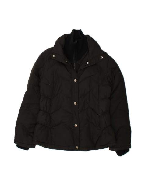 Vintage Rifle Padded Jacket Uk 14 Medium In Black - view 1