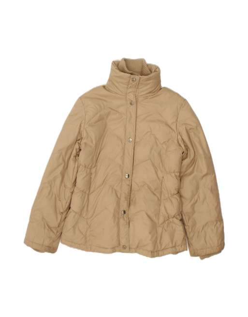 Vintage Rifle Padded Jacket UK 16 Large In Beige