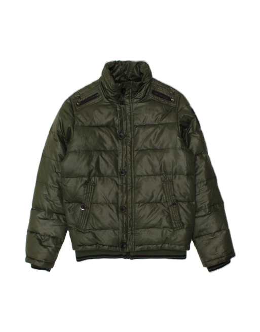 Vintage Rifle Padded Jacket UK 38 Medium In Green