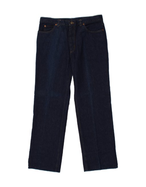 Vintage Rifle Size 2XL Straight Jeans in Navy Blue