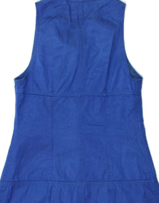 Vintage Rifle Sleeveless Denim Dress UK 12 Medium In Blue, 4 of 4