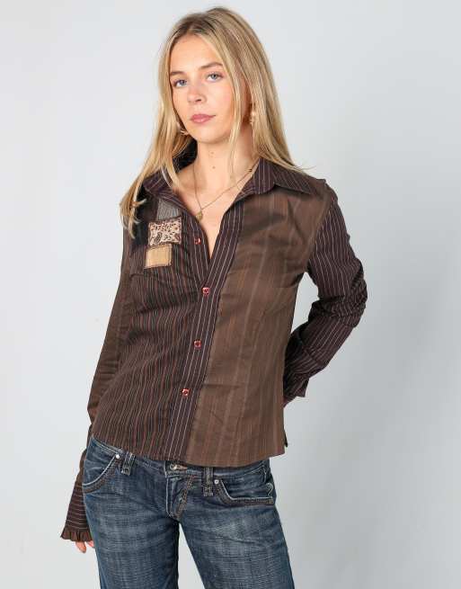 Vintage Rinascimento S shirt in brown