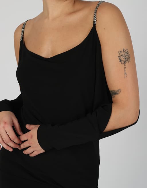 Vintage Rinascimento S woven mini dress in black, 4 of 4