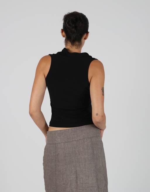 Vintage Rinascimento S woven top in black, 2 of 4