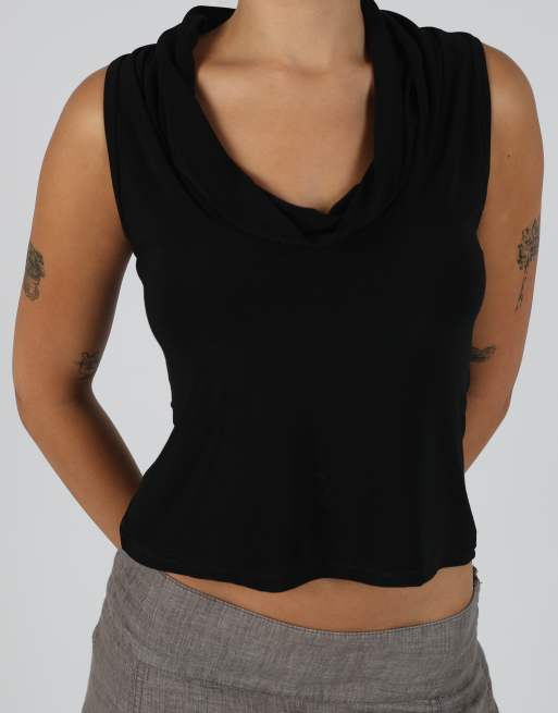 Vintage Rinascimento S woven top in black, 4 of 4